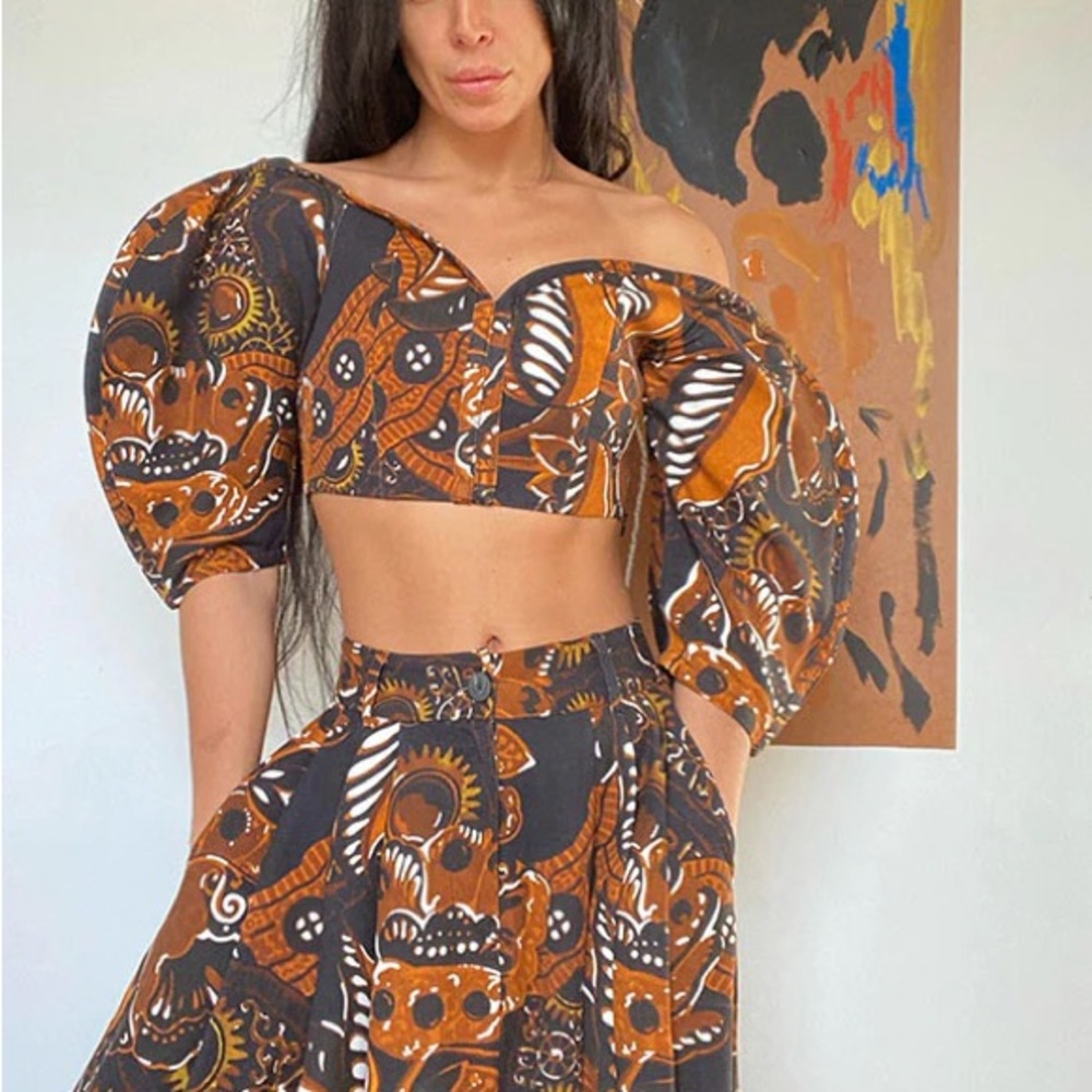 MARA HOFFMAN OFF SHOULDER TOP